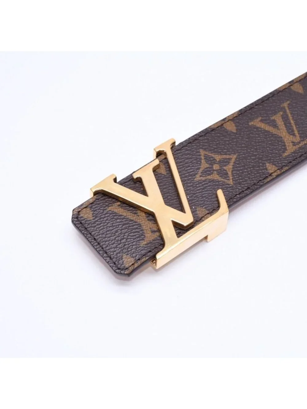 Louis Vuitton Sancouture Belt LV Monogram 38/95 Gold